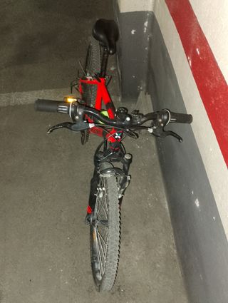 Bicicleta de montaña rockrider 500 naran