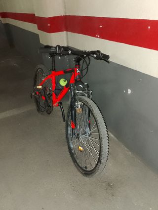 Bicicleta de montaña rockrider 500 naran