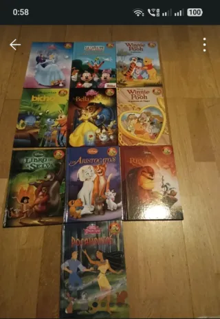10 títulos de la coleccion Salvat de Disney.