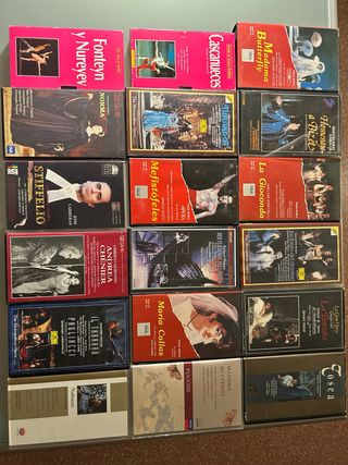 18 VHS ópera y ballet