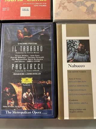 18 VHS ópera y ballet