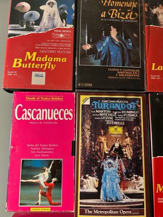 18 VHS ópera y ballet