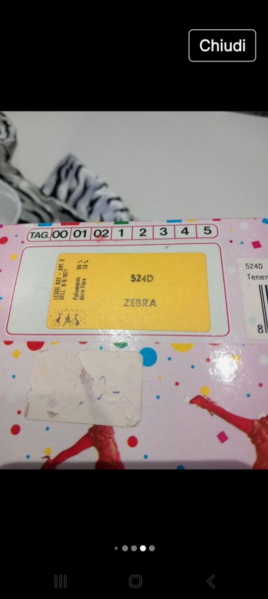 Costume  carnevale zebra