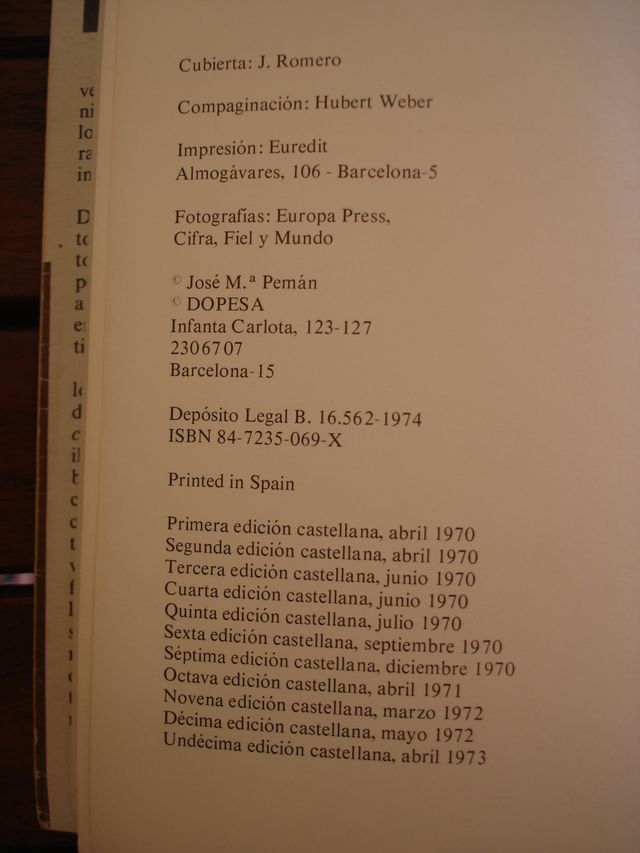 ¡Descuento!! José María Pemán