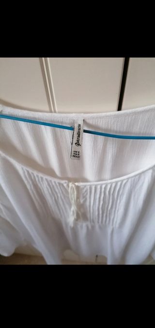 Blusa blanca manga al codo