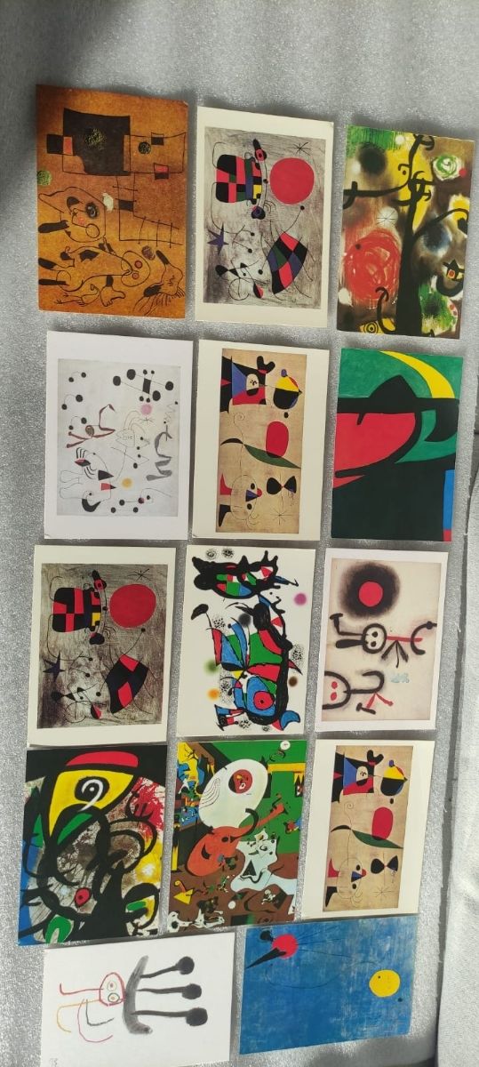Postales de Joan Miró, Picasso, Dalí