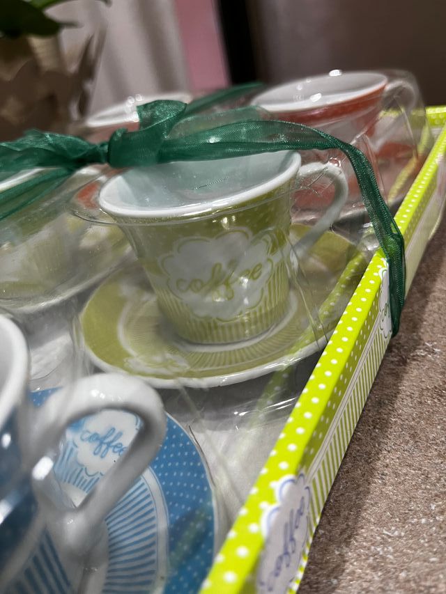 Set 6 tazzine da caffè