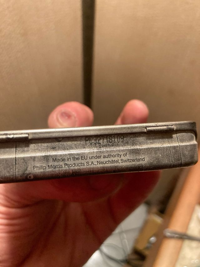 Scatola in metallo Marlboro snniversario