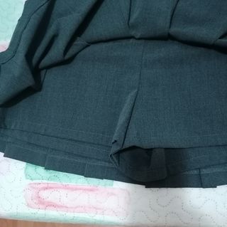 Falda plisada pantalón color gris ltalla L 