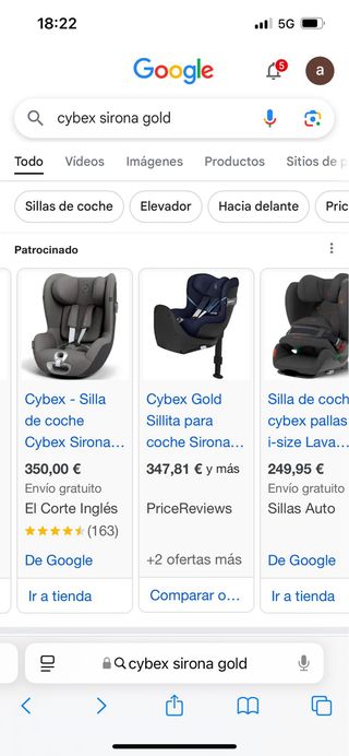 Silla de coche Cybex 