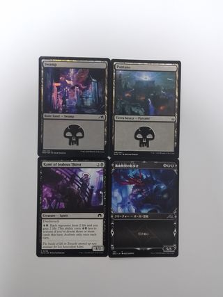 Lote De 50 Cartas Magic, Negras.