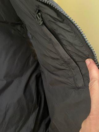 Chaleco NUEVO plumas hombre negro zara