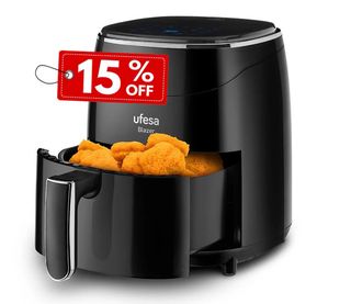 Freidora de Aire 3,5L, Ufesa Blazer 1200W, Tactil