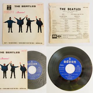 THE BEATLES. Cuatro Discos Vinilo 45 R.P.M..