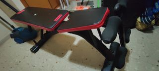 Kit de mancuernas + barra Z + banco