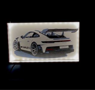 Porsche gt3rs quadro luminoso