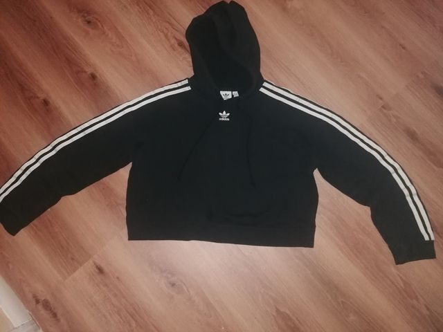 SUDADERA ADIDAS NEGRA CON CAPUCHA