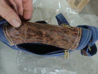 Borsa denim uomo