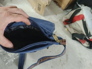 Borsa denim uomo