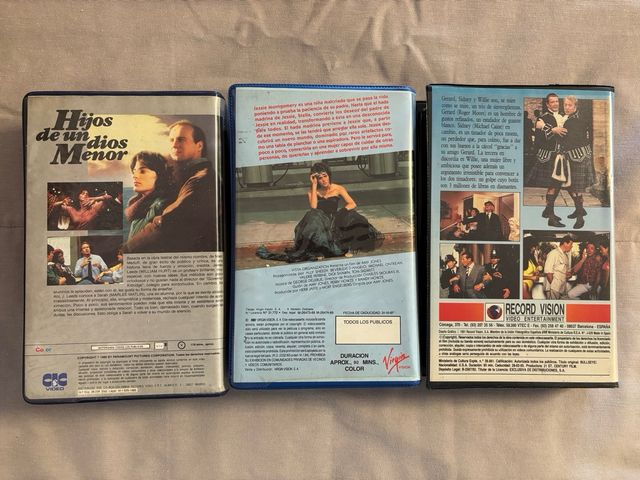 Peliculas vhs de videoclub