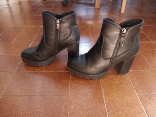 Botines Marron Piel