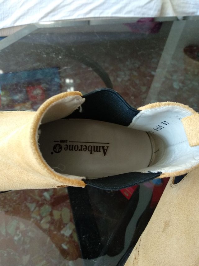 Botines de piel. Número 37