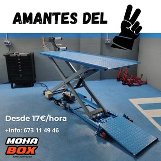 Alquiler box de mecánica con elevador para coches