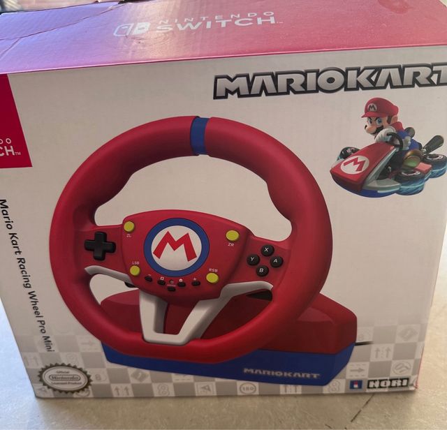 Volante y pedales mario kart. nintendo switch.
