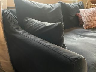 Sofa terciopelo negro PERFECTO IMPECABLE