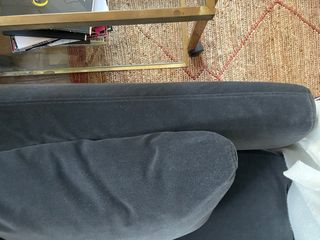 Sofa terciopelo negro PERFECTO IMPECABLE