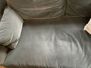 Sofa terciopelo negro PERFECTO IMPECABLE