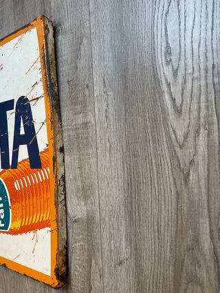 Cartel antiguo FANTA metalico publicidad
