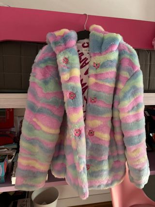 Chaqueta con capucha desigual niña Congo