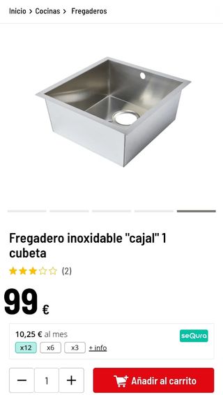 Fregadero y kit de desagüe 