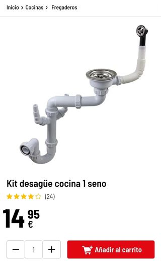 Fregadero y kit de desagüe 