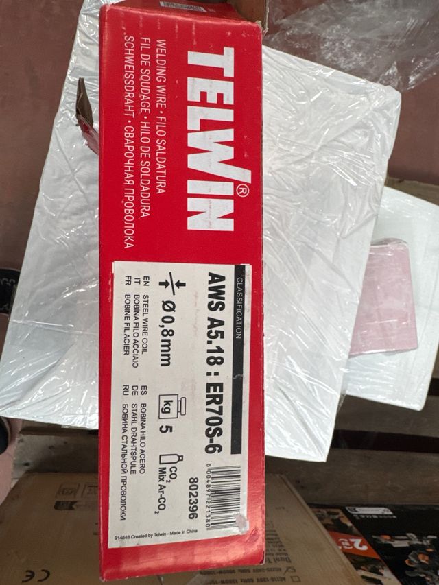 Telwin 802396 Bobina Hilo para soldar acero