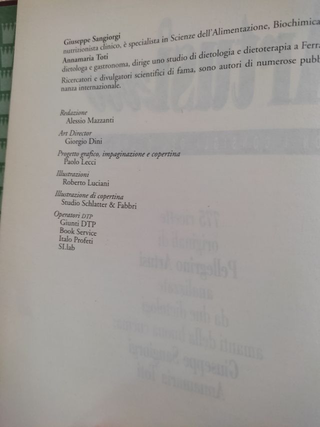 Libro Artusi 2000 con i consigli del die