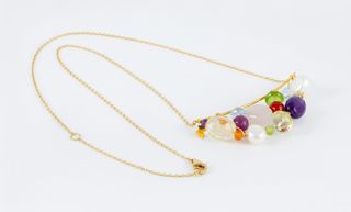 Collar Tous Garabato en oro amarillo 18k y gemas