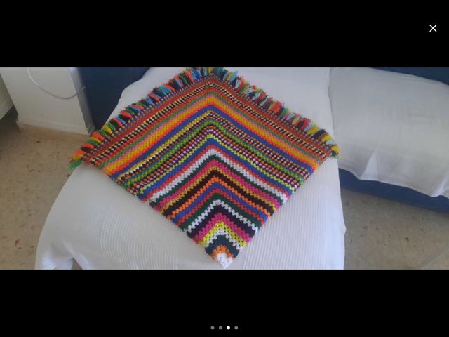 COPERTA ALL'UNCINETTO 130 x 130 VINTAGE