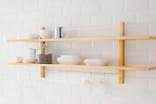 Estanteria madera para cocina 