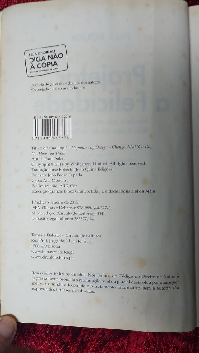 Projetar a felicidade - livro