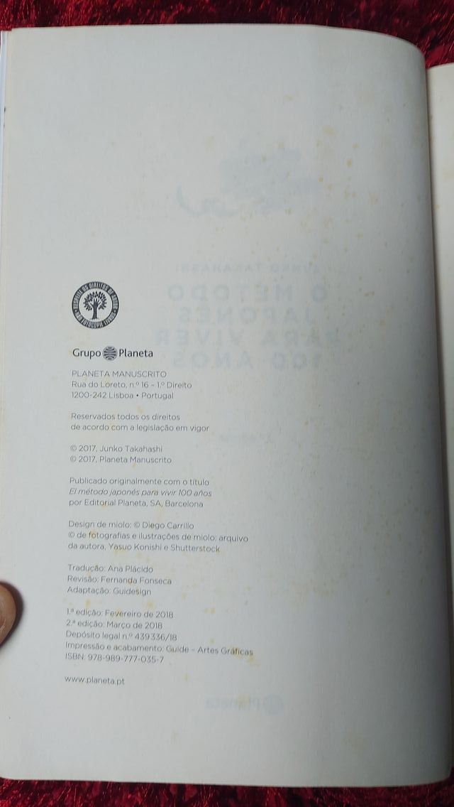 O método Japonês para viver 100 anos - livro