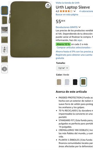 Funda macbook 13/14