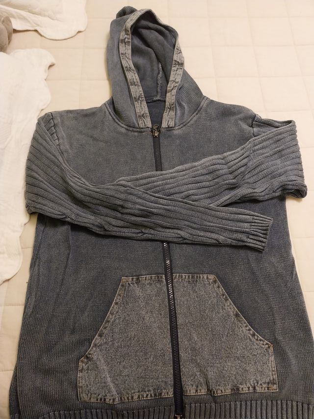 Chaqueta lana y vaquera