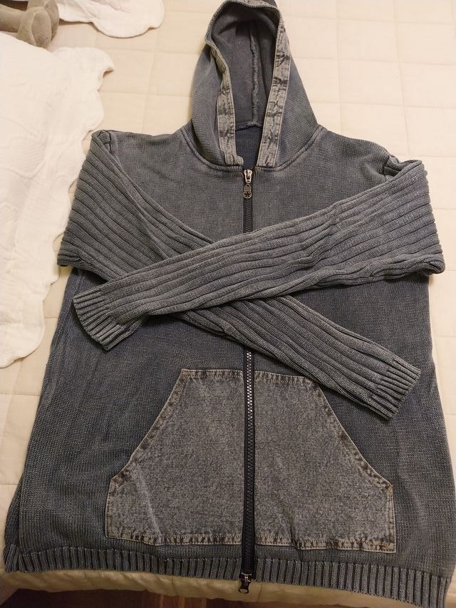 Chaqueta lana y vaquera