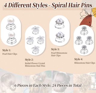 24Pcs Horquillas Pelo Mujer
