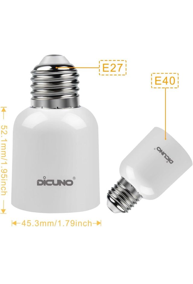 6 Adaptador de enchufe base de lampara 