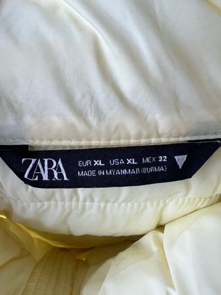 Chaleco acolchado amarillo nuevo XL