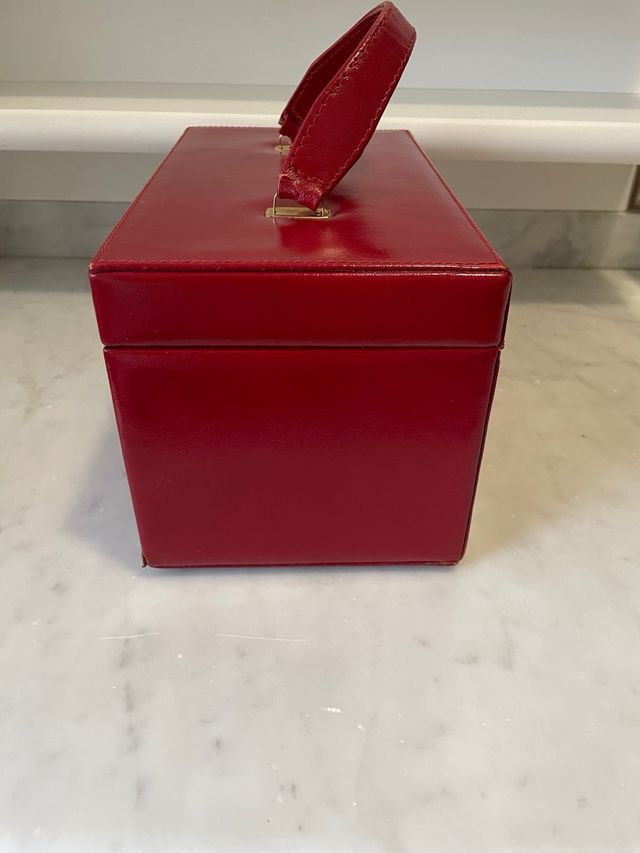 Beauty case vintage rosso