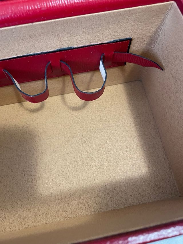 Beauty case vintage rosso